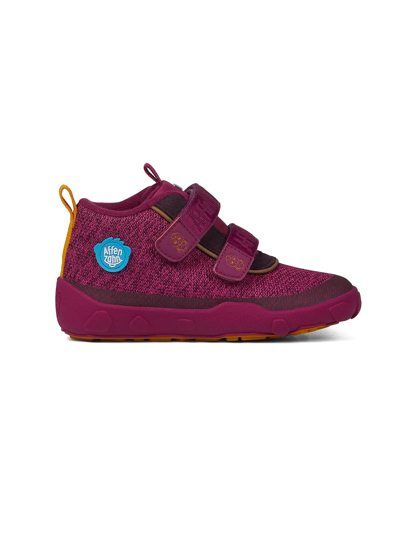 AFFENZAHN | Kinder Barfußschuhe - Übergangsschuhe KNIT HAPPY Vogel | rot
